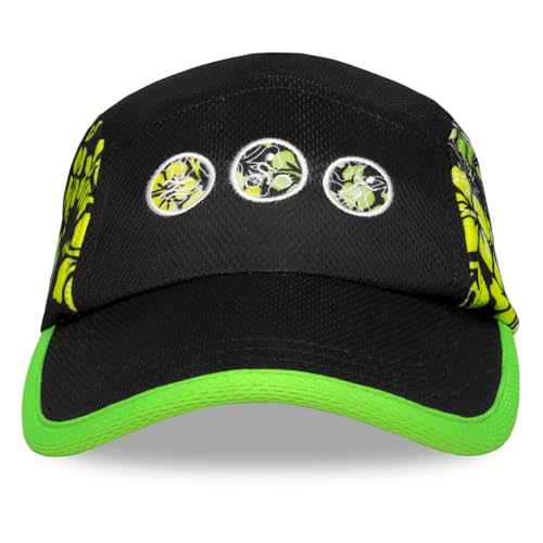 Headsweats Performance Ice Hat - color: Black/Neon Floral