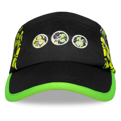 Headsweats Performance Ice Hat - color: Black/Neon Floral