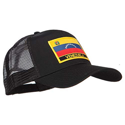 e4Hats.com South America Flag Letter Patched Mesh Cap - color: Venezuela