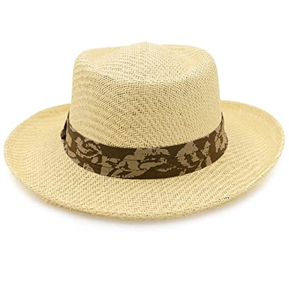 Panama Jack Mens Straw Safari Sun Hat - color: Brown, size: Large-X-Large