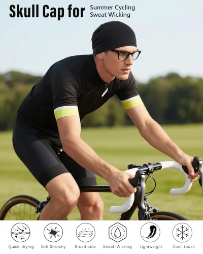 ROYBENS Cooling Skull Caps for Men, Cooling Hats for Women, Summer Beanie - color: Set a