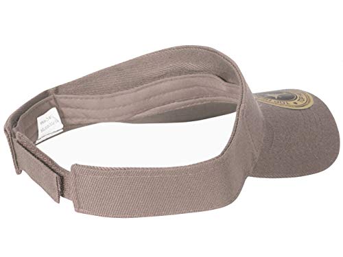 TOP HEADWEAR Solid Adjustable Blank Visor - color: Khaki