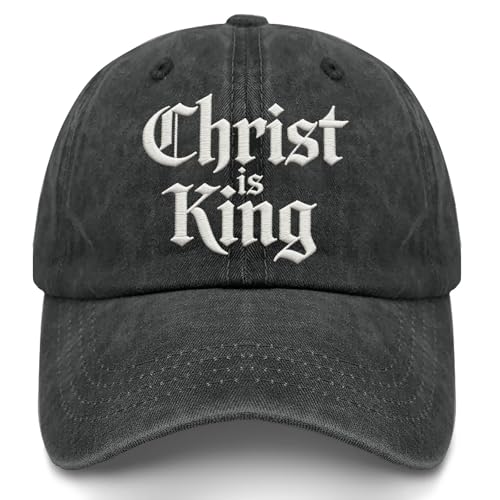 Man of God Husband Dad Embroidered Hat Camping Caps for Women - color: Christ is King 8