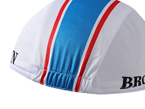 Brooklyn Cycling Cap - Retro Cycling Hat-Under Helmet - Cycling Helmet Liner Breathable&Sweat Uptake - color: White a