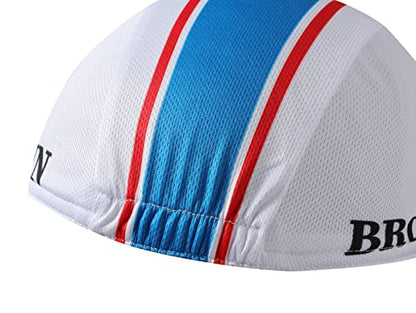 Brooklyn Cycling Cap - Retro Cycling Hat-Under Helmet - Cycling Helmet Liner Breathable&Sweat Uptake - color: White a
