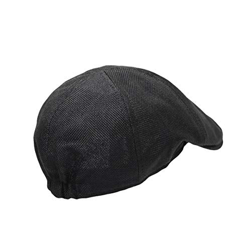 WITHMOONS Ivy Cap Summer Mesh Newsboy Irish Gatsby Golf Hats TZ30047 - color: Black, size: One Size