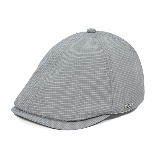 CLAPE Lightweight Breathable Flat Hat, Water-Resistant Newsboy Cap - color: Nb2609-gray