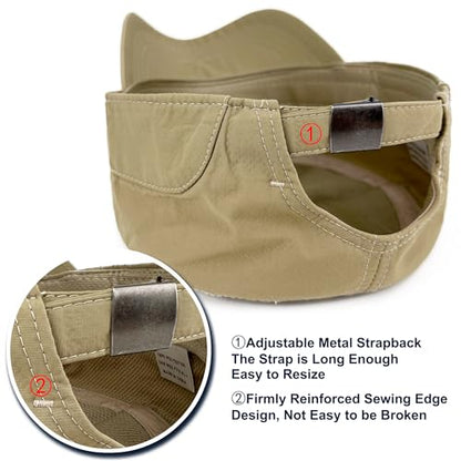 Loneshark Water Resistant Military Hat Quick Dry Cadet Cap Army Flat Top - color: Rectangle-logo-khaki