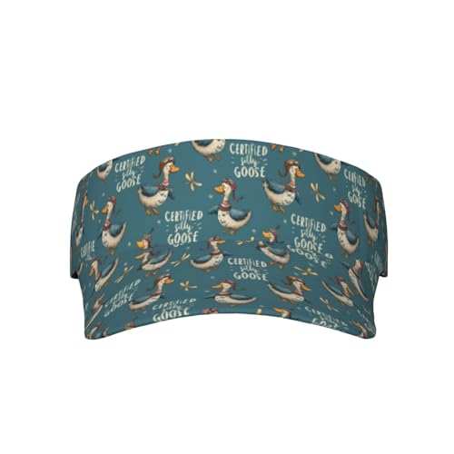 Unisex Adjustable Sports Sun Visor - color: Goose
