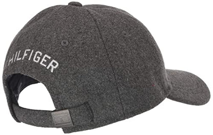 Tommy Hilfiger Men's Cotton Billy Adjustable Flap Baseball Cap - color: Charcoal Grey Heather