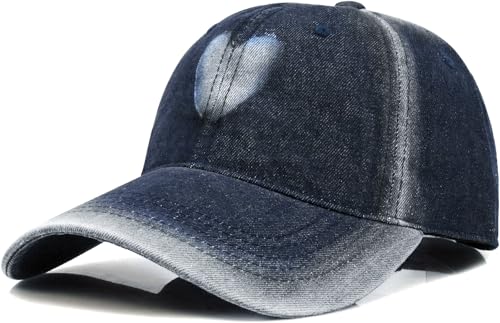 Baseball Cap for Women Men Classic Strapback Hats Adjustable Sun Hat - color: Navy B