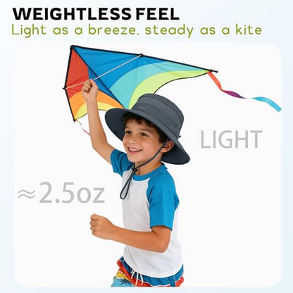 Komorebi UPF 50+ Kids Sun Hat，Wide Brim Bucket Hats for Kids Beach Outdoor - color: 06 Army Green
