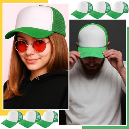 Hercicy 40 Pack Blank Trucker Hat Bulk - color: Green