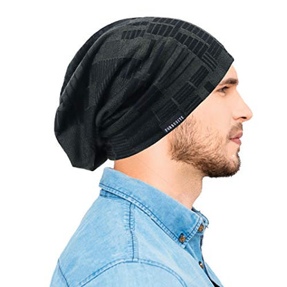 Ruphedy Men Slouchy Beanie Summer Long Oversize Thin Lightweight Skull Cap B011h - color: B403-green, size: One Size