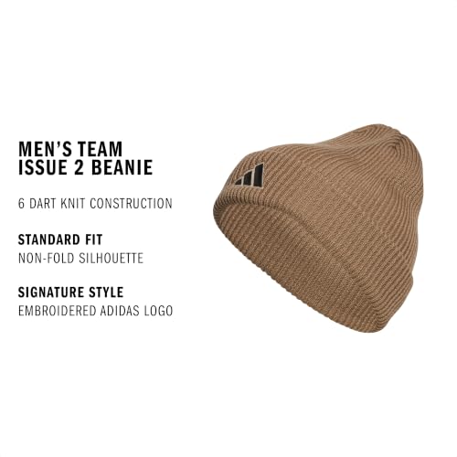 adidas Men's Team Issue Beanie - color: Khaki Six/Black