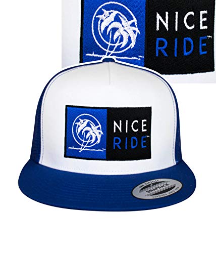 N-R Combo Classic 6006 Snapback Trucker Baseball Hat - color: Blue
