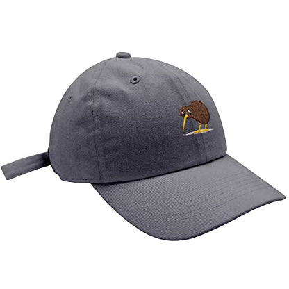 JPAK Kiwi Bird Baseball Cap Embroidered Cotton Dad Hat - Funny - color: Gray