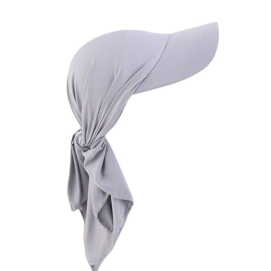 Headscarf Baseball Cap for Men Women, Summer Sun Visor Hat - color: Gray