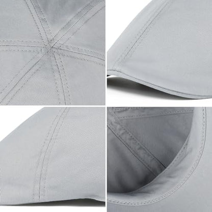 Toddler Cotton Ivy Newsboy Cap - color: Light Grey, size: 2-3T