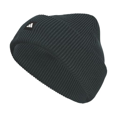 adidas Men's Premium Cuff Fold Beanie - color: Aurora Green Ivy/Black/White
