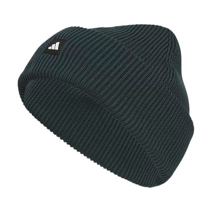 adidas Men's Premium Cuff Fold Beanie - color: Aurora Green Ivy/Black/White