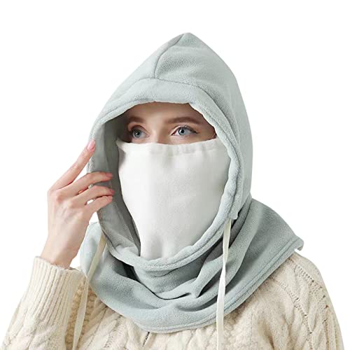 Balaclava Windproof Winter Face Mask Warm Fleece Ski Mask for Men and Women Cold Weather Motorcycle Bike Cycling Neck Warmer - color: Azure