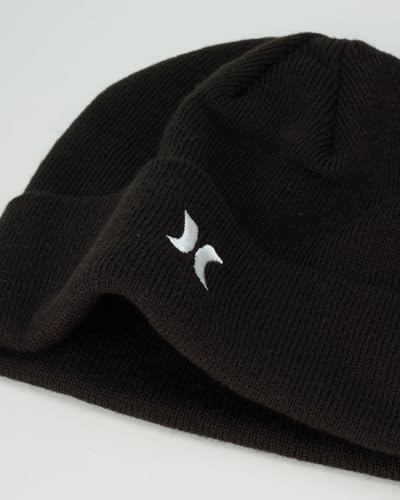 Hurley Mens Icon Knit Cuffed Beanie - color: Black