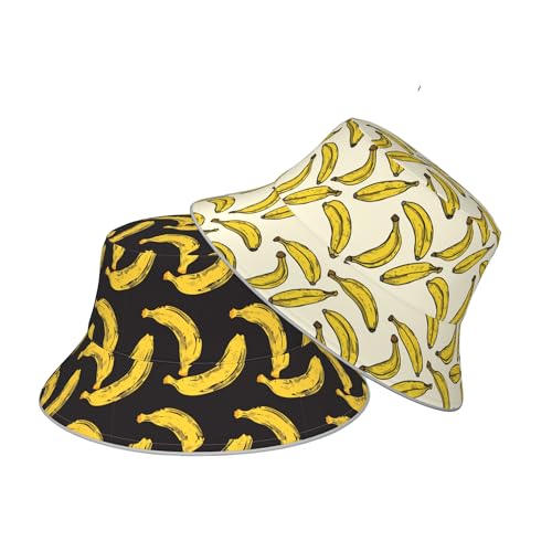 Bucket Hat Double-Side-Wear Reversible Sun Hat Beach Travel Hiking for Women Men - color: A065