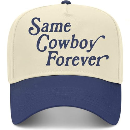 Same Cowboy Forever Hat - color: Navy/Natural