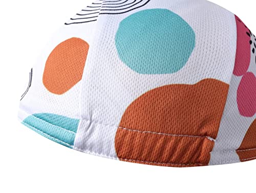 Funny Cycling Cap - Polyester Cartoon Cycling Hat-Under Helmet - Cycling Helmet Liner Breathable&Sweat Uptake - color: B18