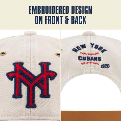 Blue Marlin Dad Hat, Adult Cotton Baseball Cap with Curved Brim, One Size. - color: New York Cubans