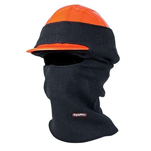 RefrigiWear Hard Hat Balaclava – 2-Layer Long Neck Face Mask for Cold Weather Work