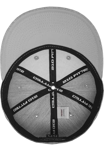 Flexfit Men's Premium 210 Fitted Cap - color: Heather Grey, size: Large-X-Large