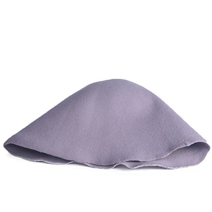 Wool Felt Cone Cloche Hood Millinery Hats Fascinators Block Base Body B107 - color: #1 Light Gray
