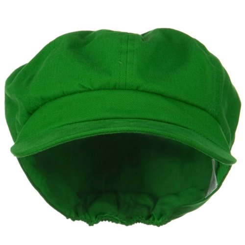 e4Hats.com Cotton Elastic Newsboy Cap - color: Lime, size: Medium-Large