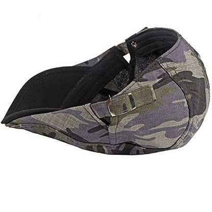 2 Pack Men's Cotton Flat Cap Ivy Gatsby Newsboy Hat - color: U