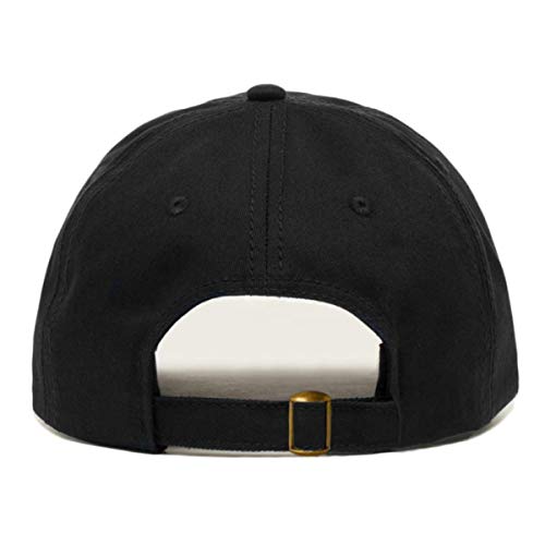 Airplane Baseball Hat, Embroidered Dad Cap, Unstructured Soft Cotton, Adjustable Strap Back (Multiple Colors) - color: Black