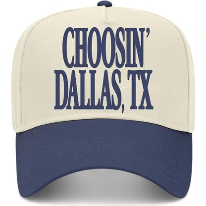 BROTHER TRUCKERS Choosin' Dallas Texas Hat - color: Navy/Natural