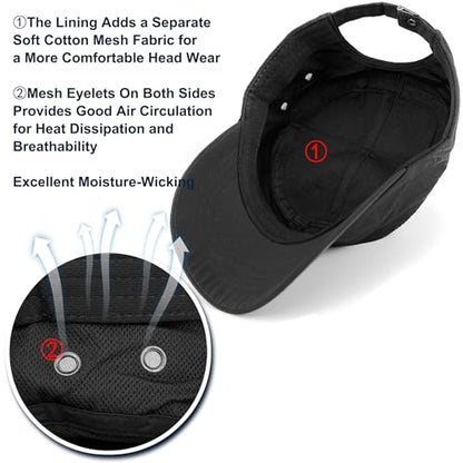 Loneshark Water Resistant Military Hat Quick Dry Cadet Cap Army Flat Top - color: Square-logo-black