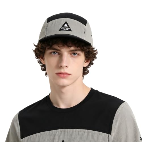 Summer Short Brim Baseball Cap 5 Panel Hats for Men Quick Dry Snapback Caps Hip Hop Cadet Caps Sun Hat Umpire Hats - color: Mg-dym2602-black