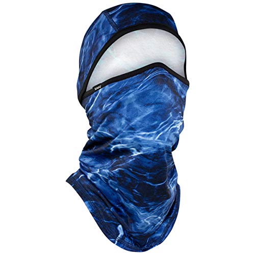 Zanheadgear WB4L114 Convertible Balaclava SportFlex Series Solid Black - color: Mossy Oak Elements Agua Marlin