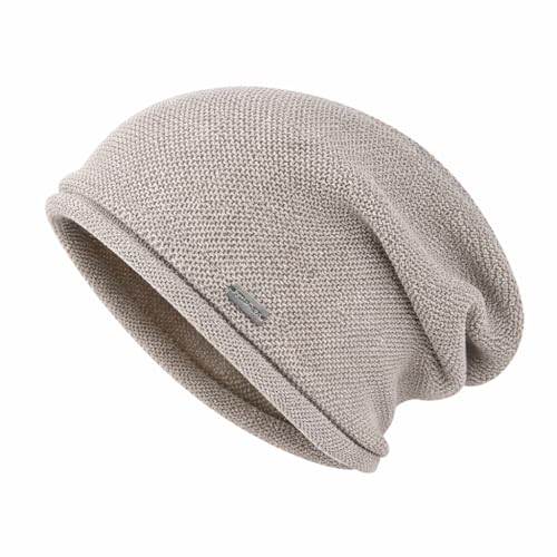 TOP-EX 100% Linen Summer Slouchy Beanie, Breathable and Cooling - color: Grey, size: X-Large-XX-Large