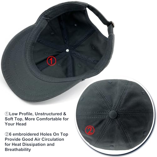 Loneshark Short Brim Baseball Cap for Running Small Bill Umpire Hat - color: Charcoal