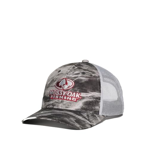 Mossy Oak Elements Agua Manta Pro Round Structured Fishing Trucker Hat