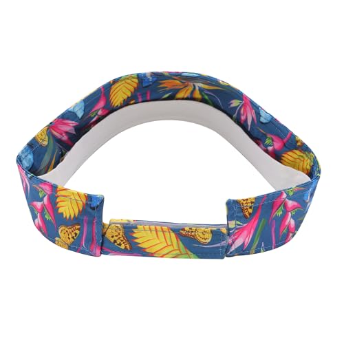 ZLYC Print Sports Sun Visors for Women Girls - color: Pattern Navy