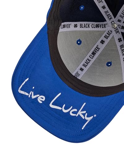 Black Clover Premium Flex Cap - color: 154 - Royal Hat/3d White Clover, size: Small-Medium