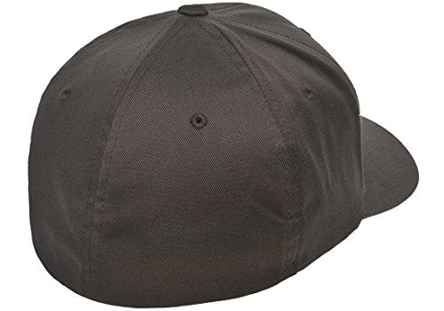 Spartan Skull Warrior Helmet Molon Labe/ΜΟΛΩΝ ΛΑΒΕ - Come and Take Embroidered Flex Fitted Baseball Hat - color: Dark Grey, size: Small-Medium