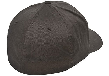 Spartan Skull Warrior Helmet Molon Labe/ΜΟΛΩΝ ΛΑΒΕ - Come and Take Embroidered Flex Fitted Baseball Hat - color: Dark Grey, size: Small-Medium