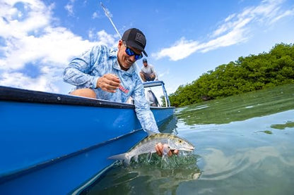 Mens Trucker Hat, Anti-Glare Snapback Fishing Hat for Men - color: Huk and Bars - Black