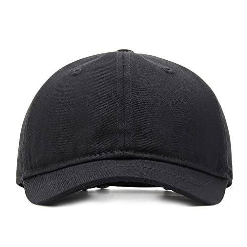 Faringoto Men's Cotton Short Brim Baseball Cap Casual Peaked Cap Ladies Versatile Equestrian Sun Hat - color: 01-pink